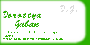 dorottya guban business card